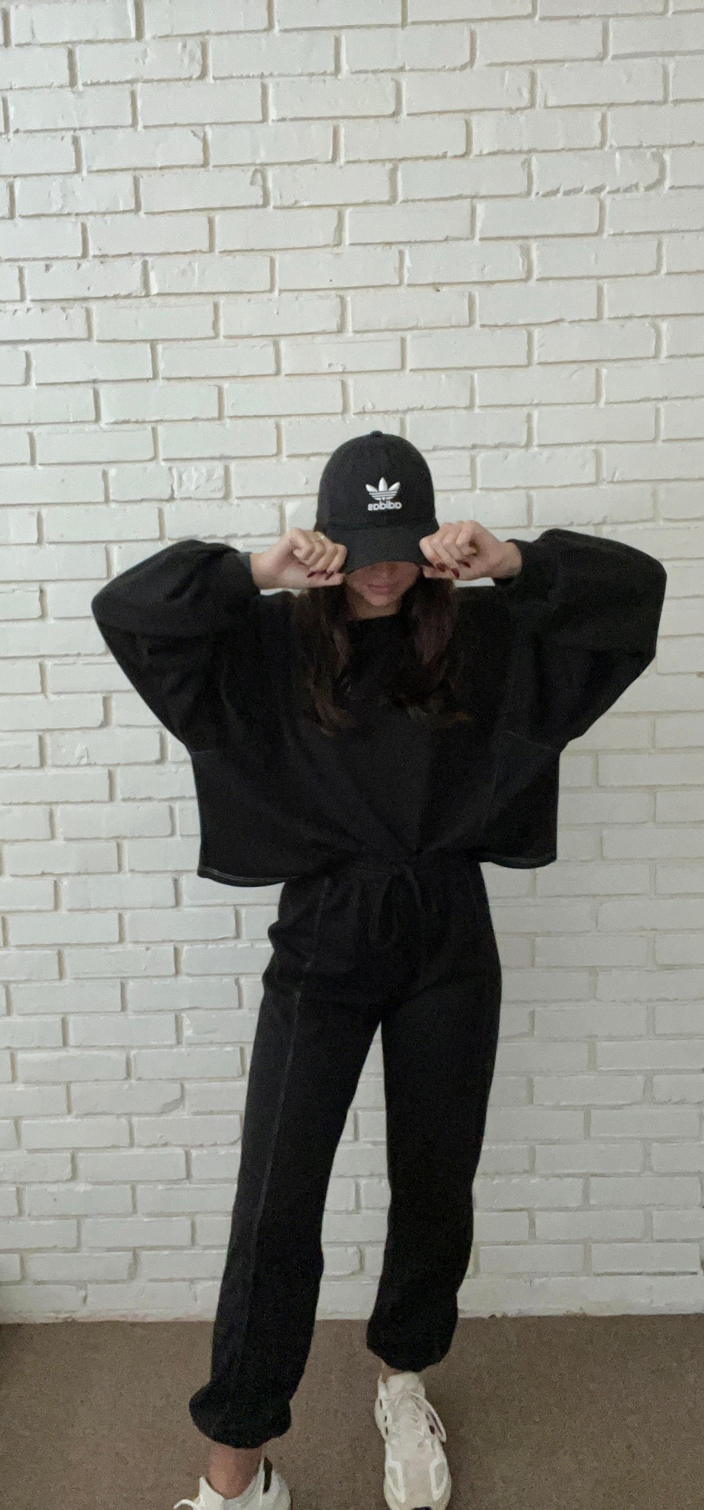Black sweat suit set