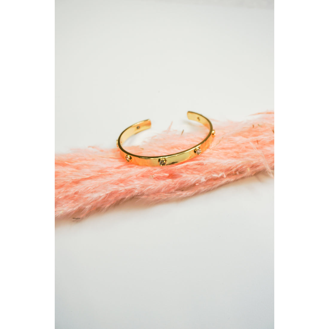 Gold Cuff with Studs