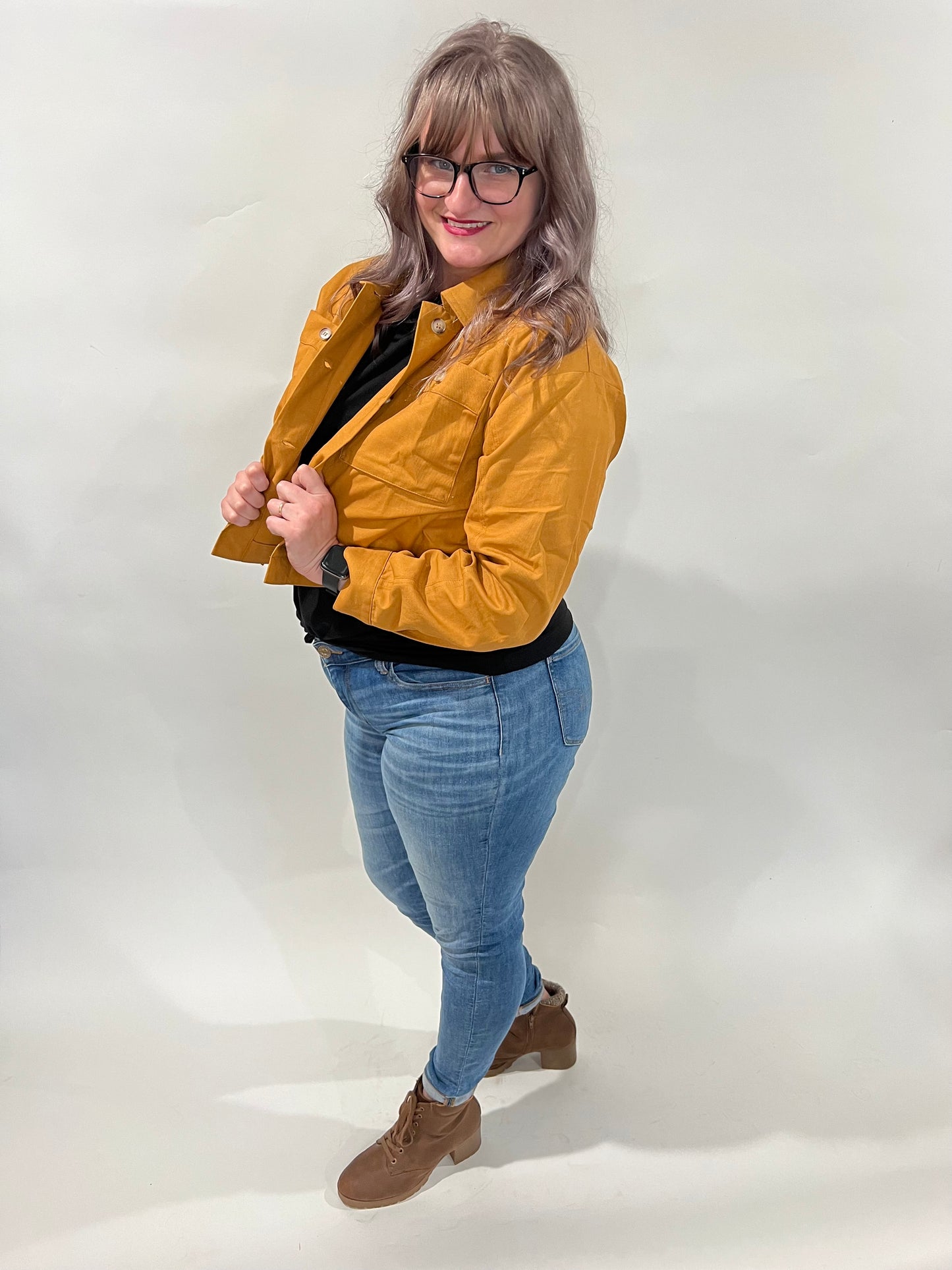 Mustard Crop Jacket