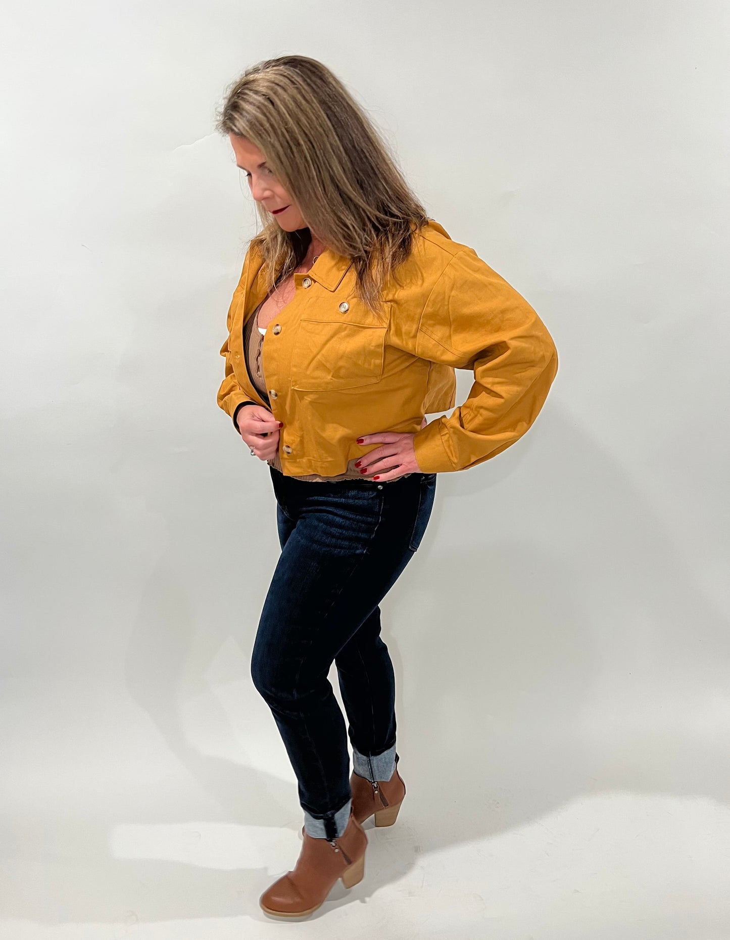 Mustard Crop Jacket