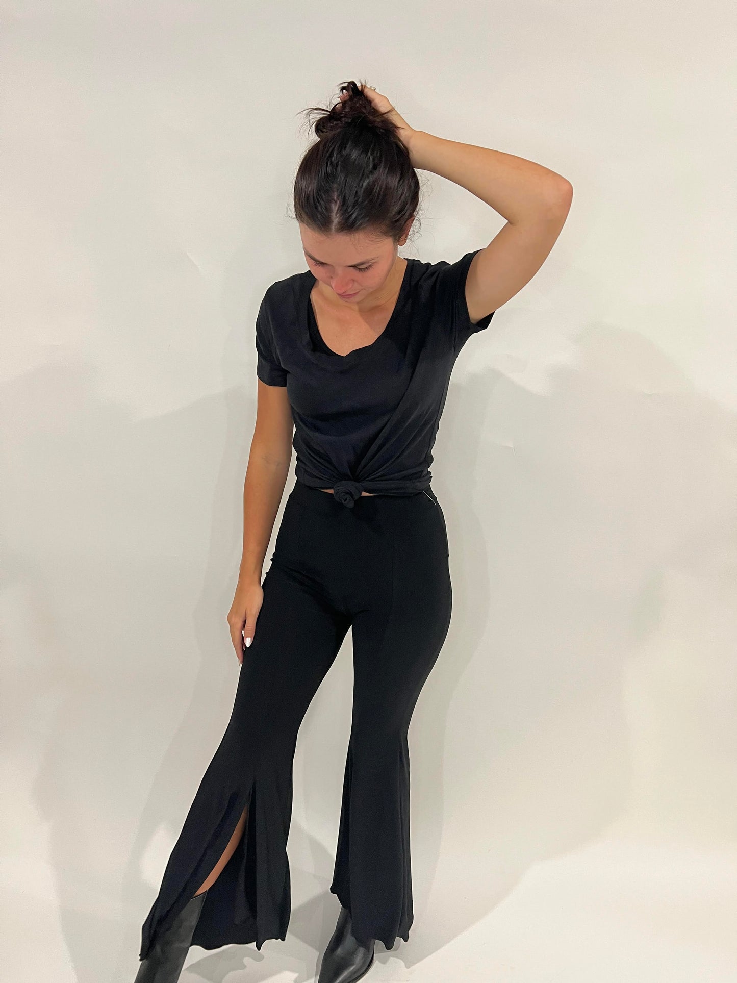 Black Flowy Pant