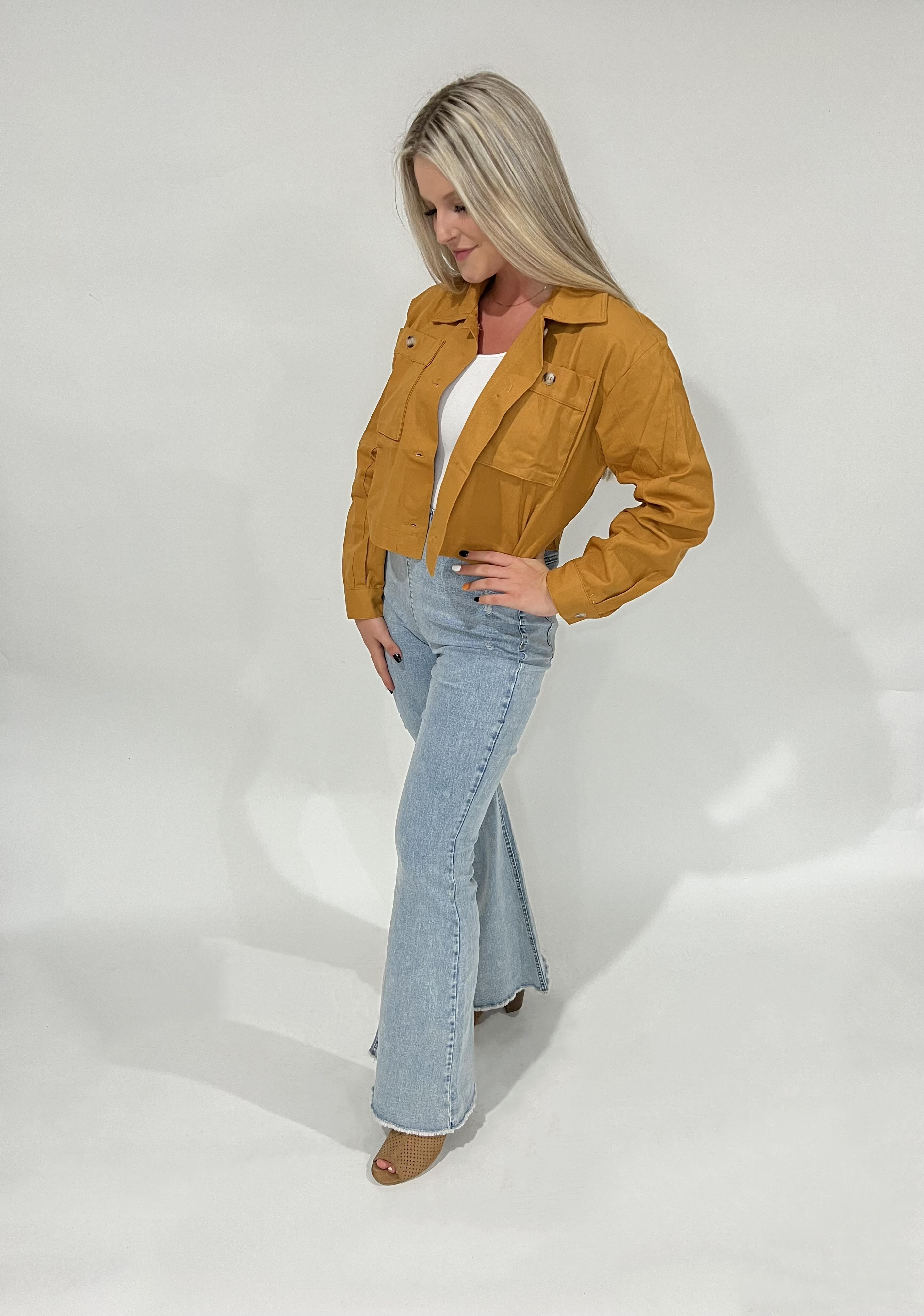 Mustard Crop Jacket